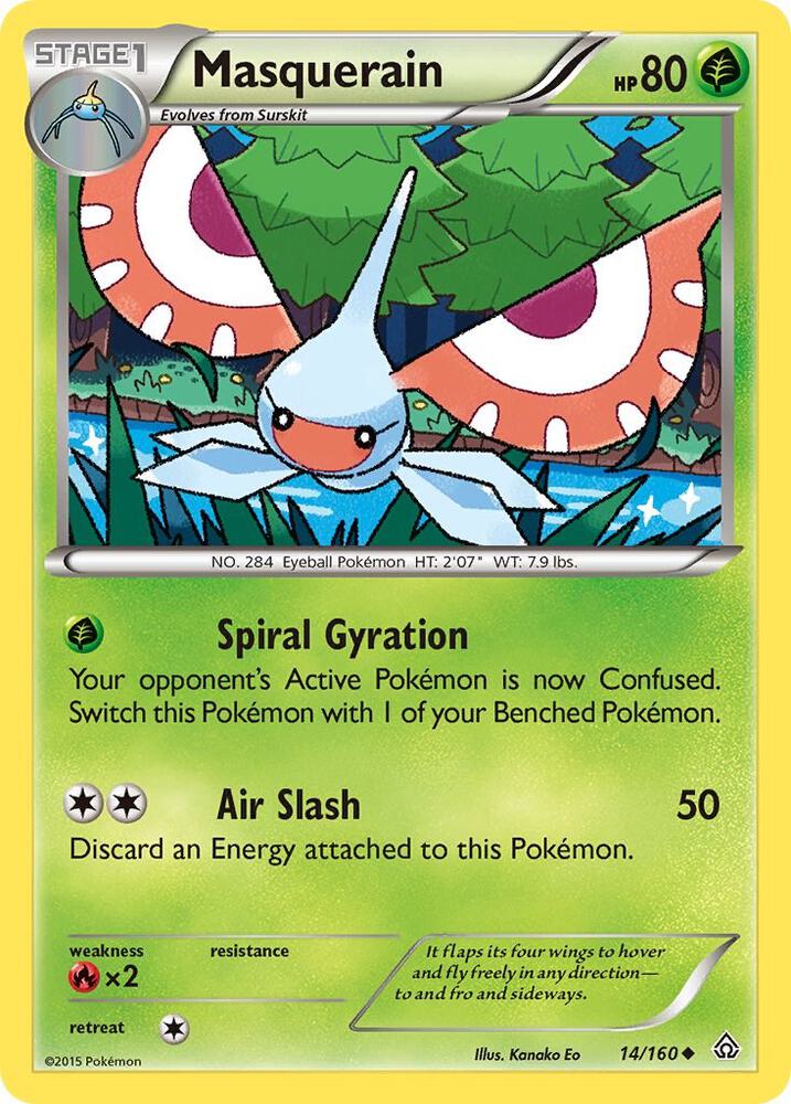 Image for Masquerain (14/160) (PRC) - Pokemon