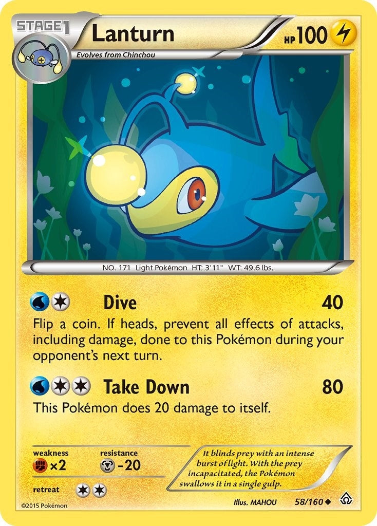 Image for Lanturn (58/160) (PRC) - Pokemon