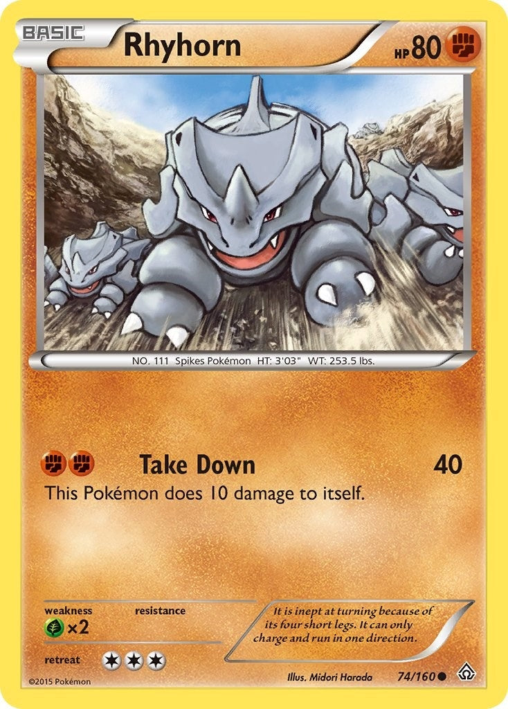 Image for Rhyhorn (74/160) (PRC) - Pokemon