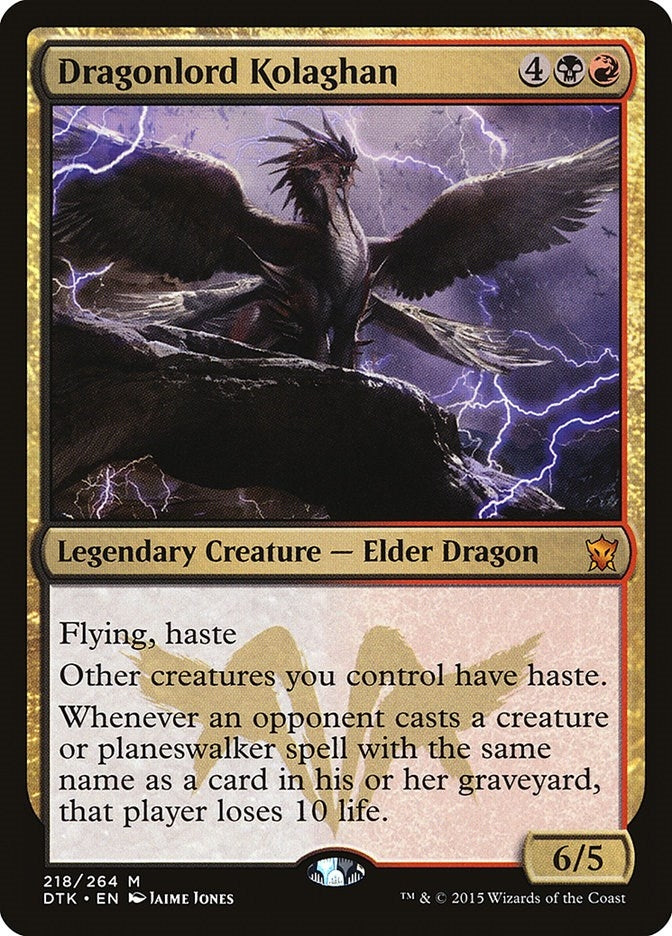 Image for Dragonlord Kolaghan (218) (DTK) - Magic: The Gathering