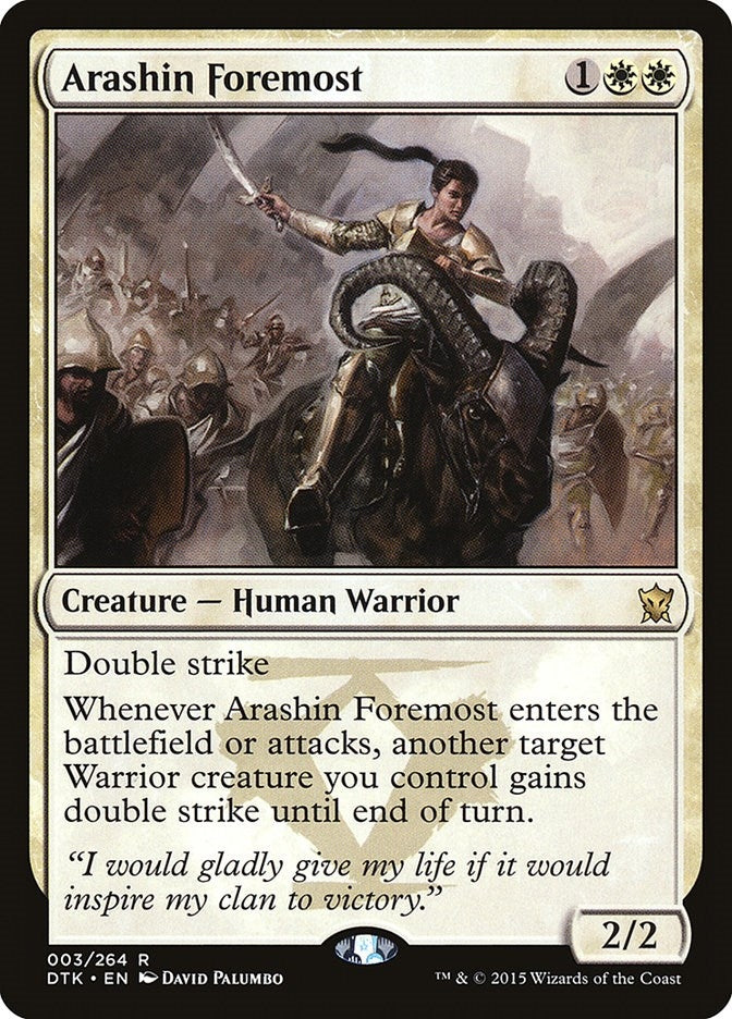 Image for Arashin Foremost (3) (DTK) - Magic: The Gathering