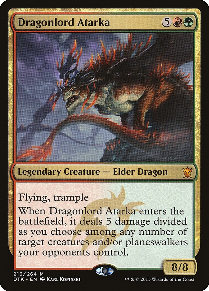 Image for Dragonlord Atarka (216) (DTK) - Magic: The Gathering