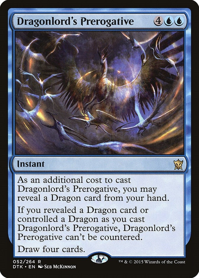 Image for Dragonlord's Prerogative (52) (DTK) - Magic: The Gathering
