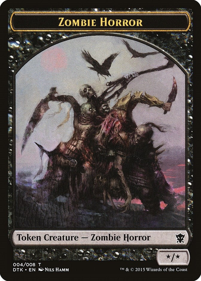 Image for Zombie Horror Token (4) (DTK) - Magic: The Gathering