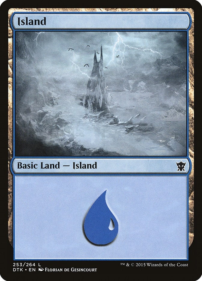 Image for Island (253) (253) (DTK) - Magic: The Gathering