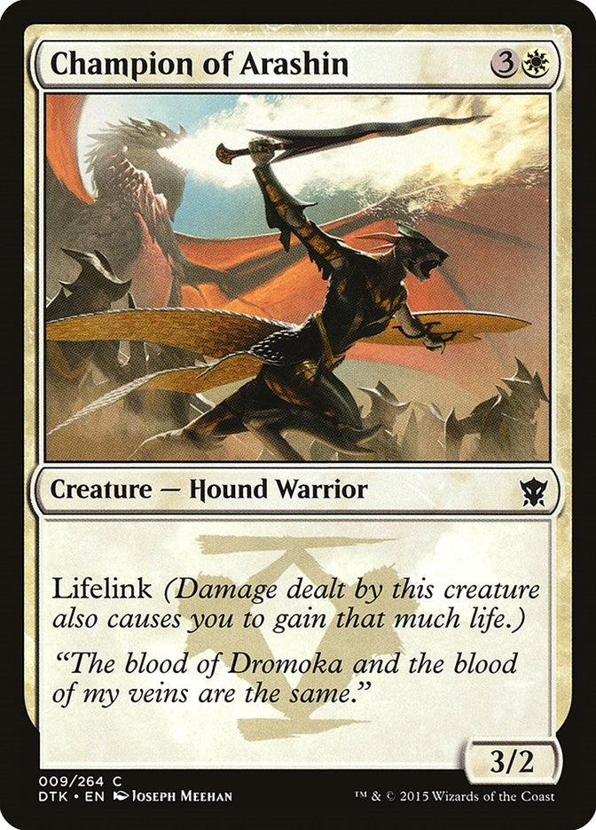 Image for Champion of Arashin (9) (DTK) - Magic: The Gathering