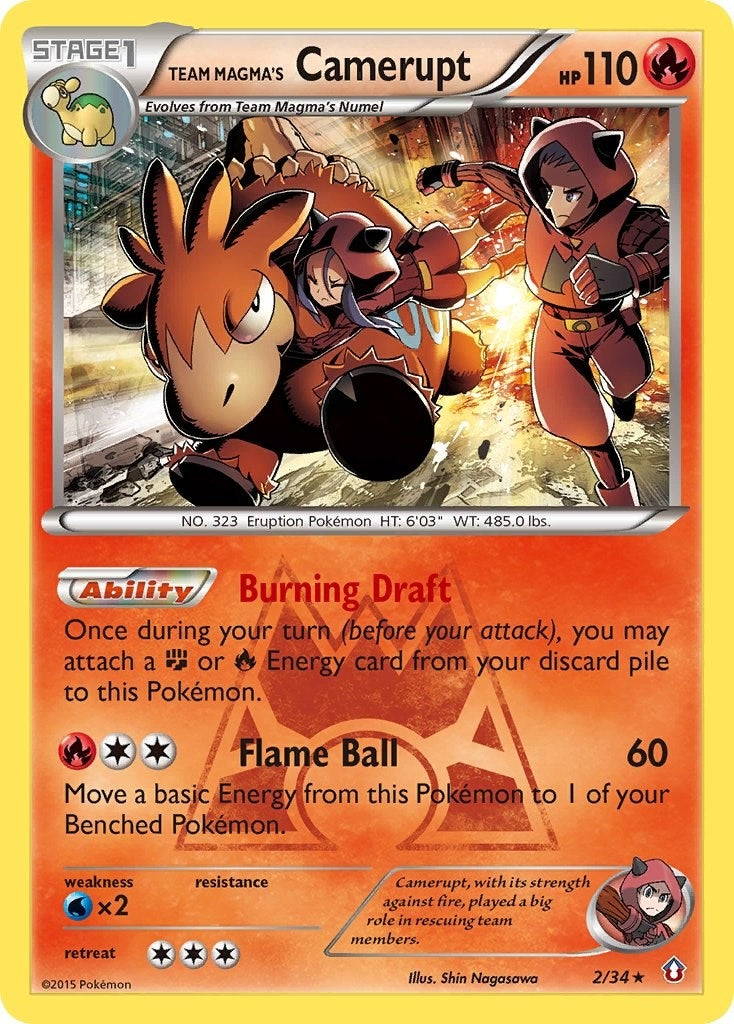 Image for Team Magma's Camerupt (2/34) (DCR) - Pokemon