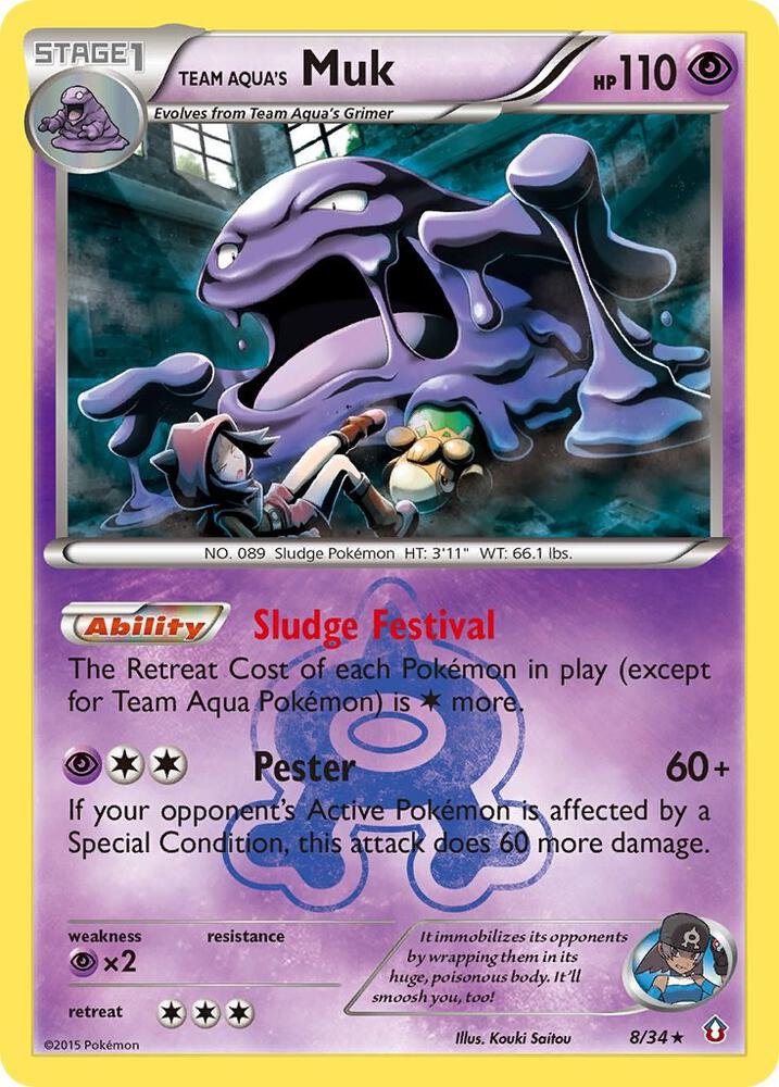 Image for Team Aqua's Muk (8/34) (DCR) - Pokemon