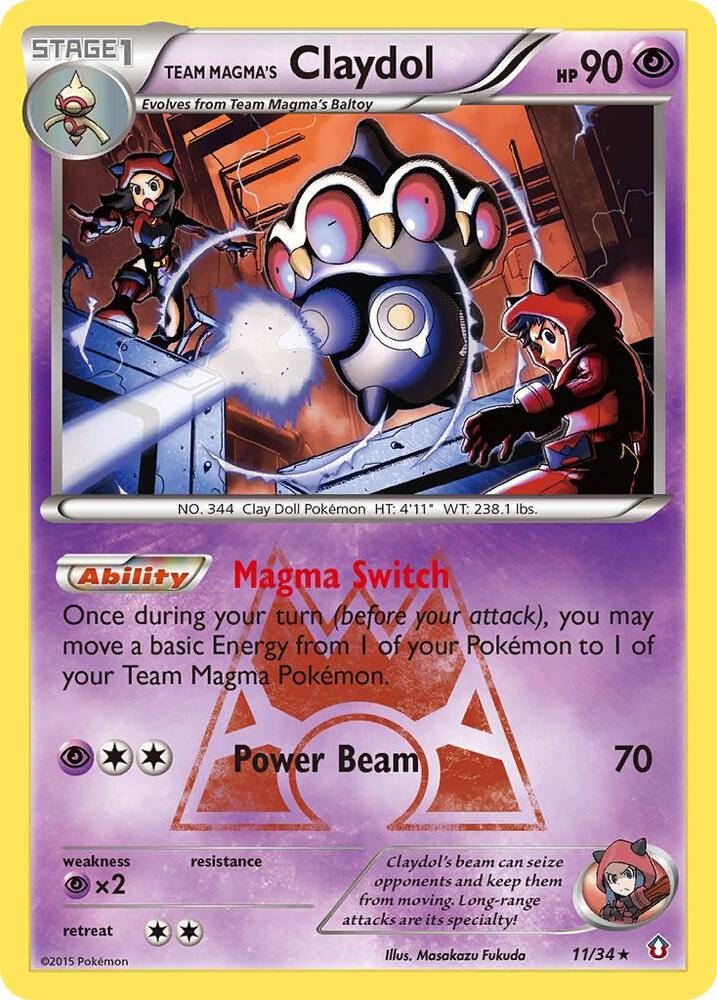 Image for Team Magma's Claydol (11/34) (DCR) - Pokemon