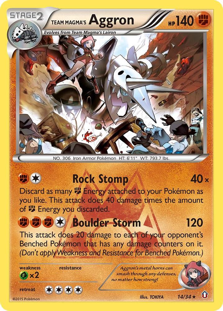 Image for Team Magma's Aggron (14/34) (DCR) - Pokemon