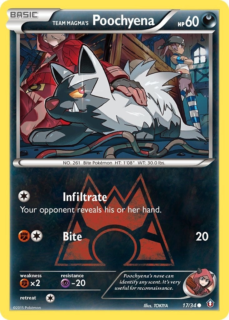 Image for Team Magma's Poochyena (17/34) (DCR) - Pokemon