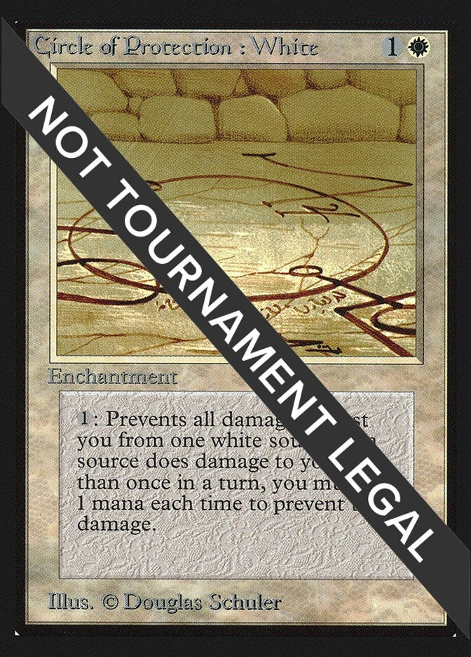 Image for Circle of Protection: White (IE) - Magic: The Gathering