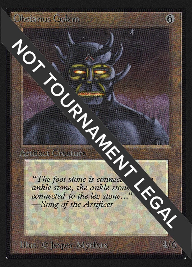 Image for Obsianus Golem (CE) (CED) - Magic: The Gathering