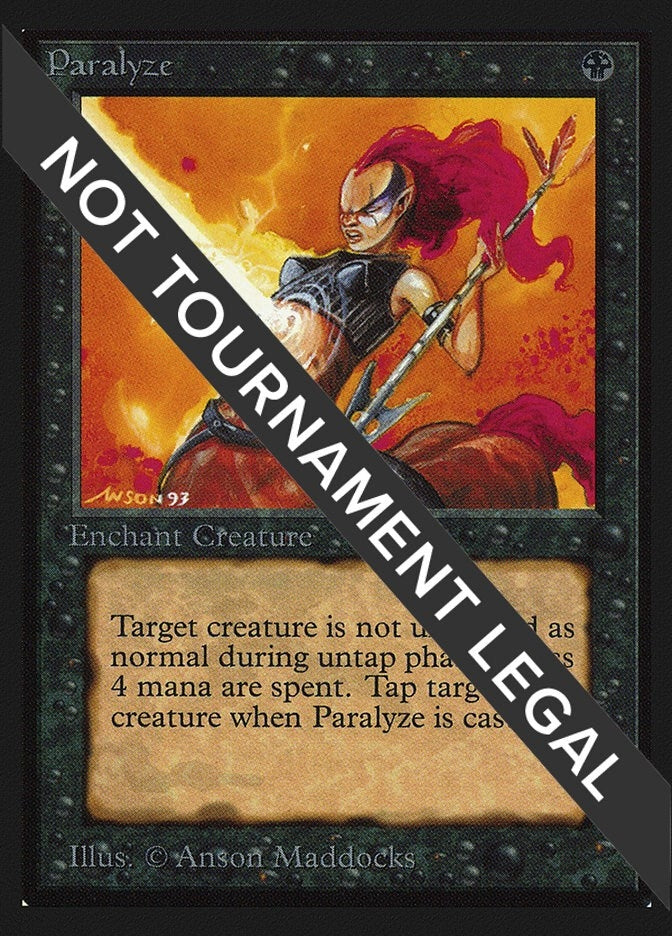 Image for Paralyze (CE) - Magic: The Gathering