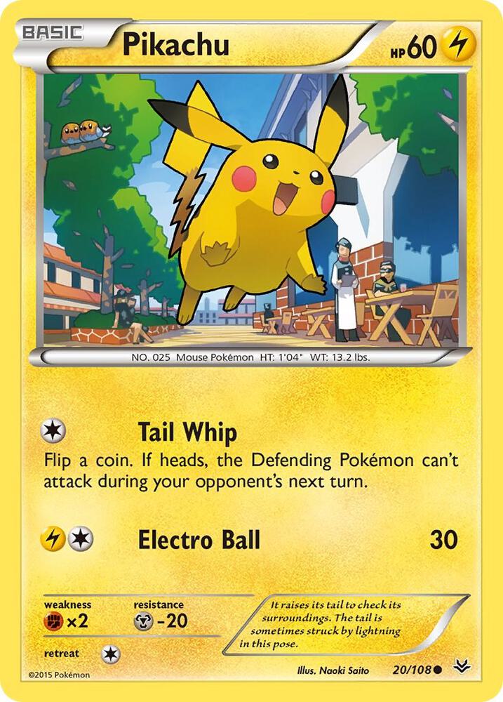 Image for Pikachu (20/108) (ROS) - Pokemon
