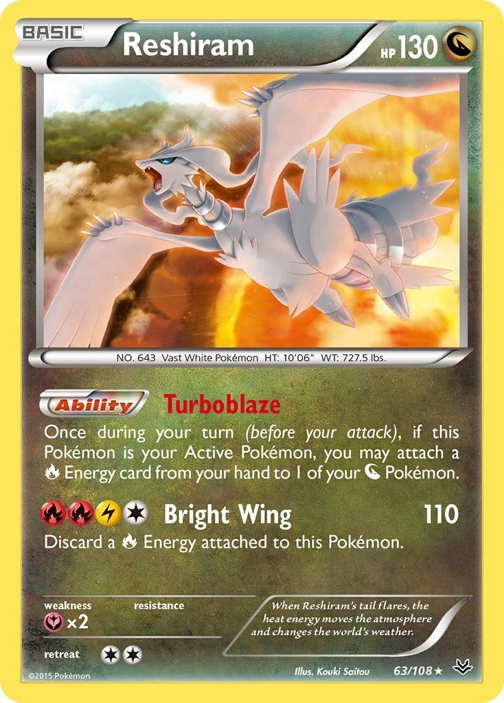 Image for Reshiram (63/108) (ROS) - Pokemon