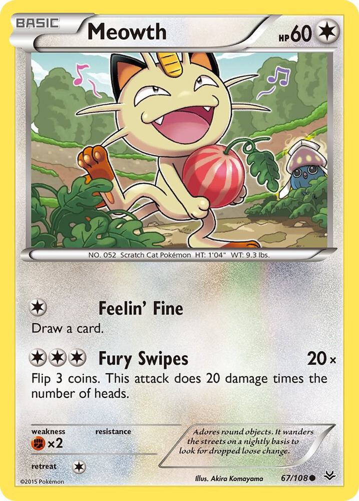 Image for Meowth (67/108) (ROS) - Pokemon