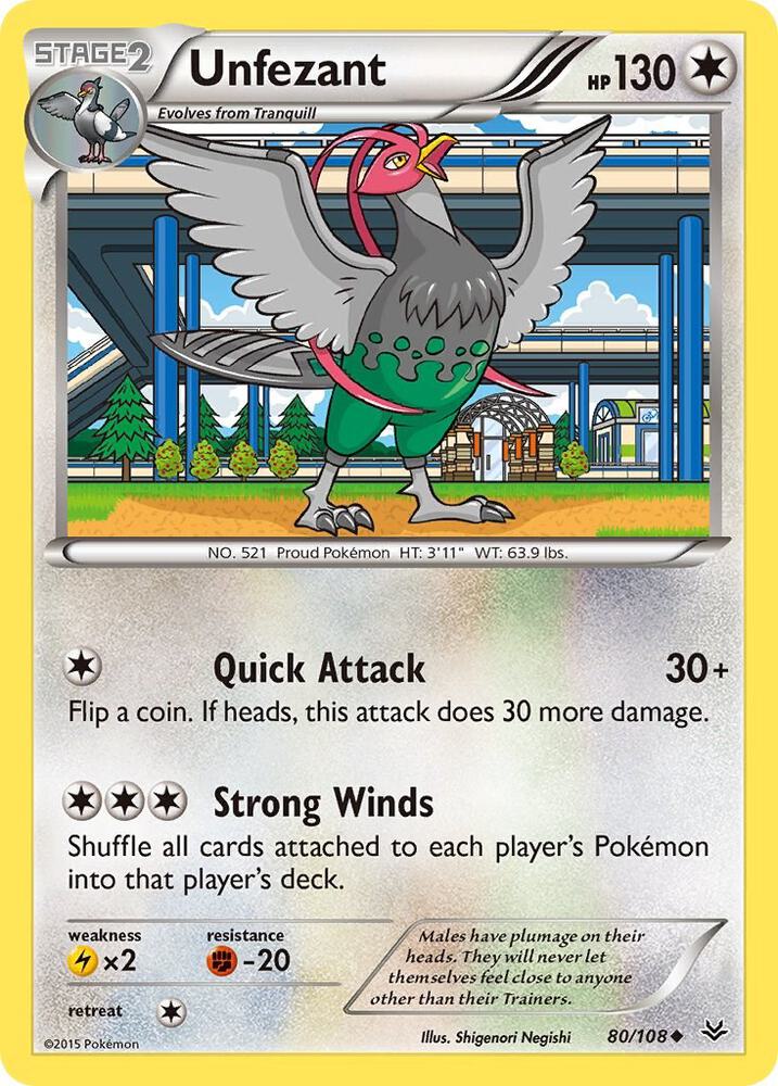 Image for Unfezant (80) (80/108) (ROS) - Pokemon