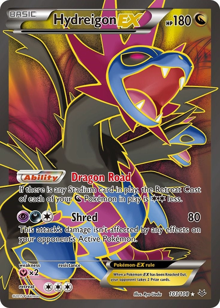 Image for Hydreigon EX (103 Full Art) (103/108) (ROS) - Pokemon