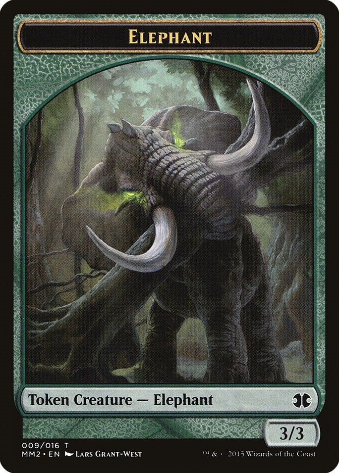 Image for Elephant Token (9) (MM2) - Magic: The Gathering