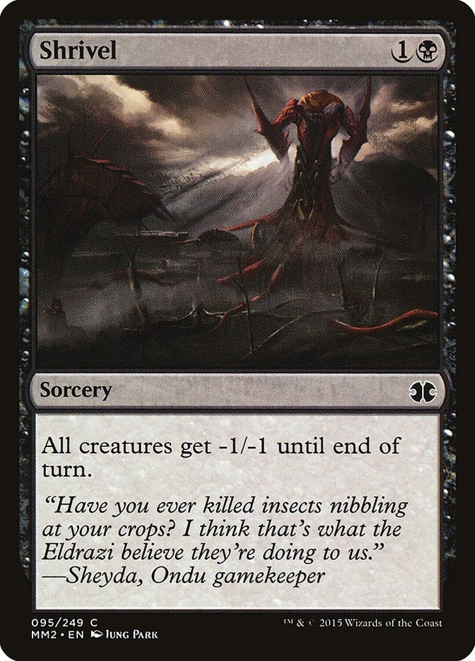 Image for Shrivel (95) (MM2) - Magic: The Gathering