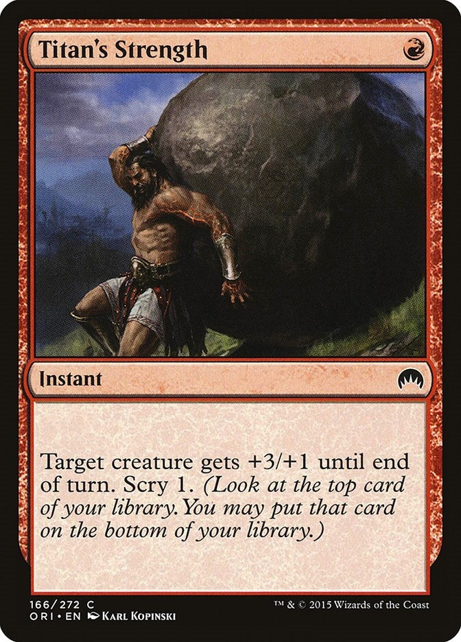 Image for Titan's Strength (166) (ORI) - Magic: The Gathering