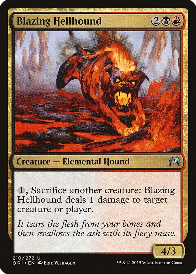 Image for Blazing Hellhound (210) - Magic: The Gathering