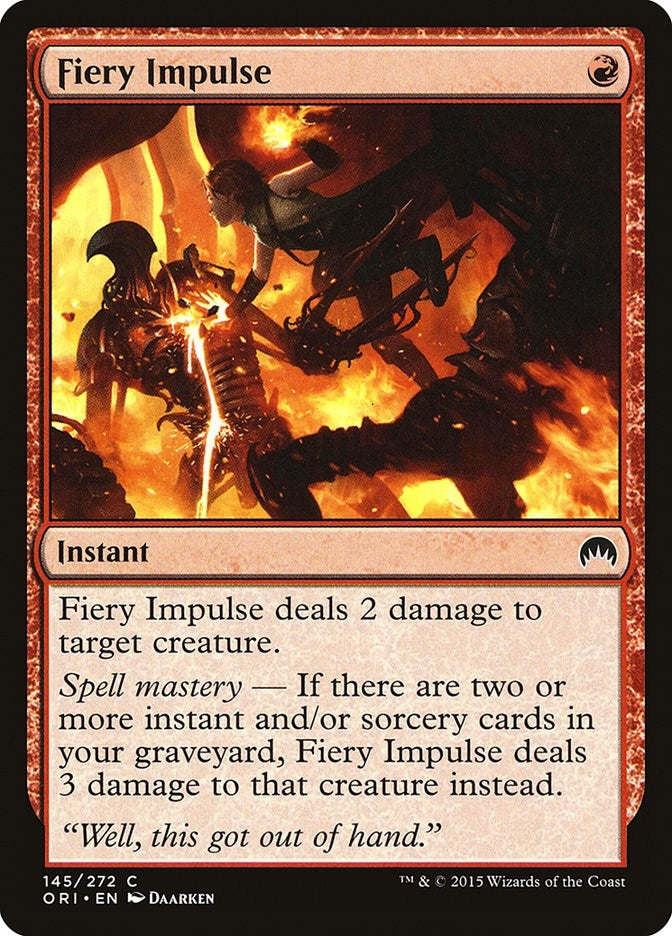 Image for Fiery Impulse (145) (ORI) - Magic: The Gathering