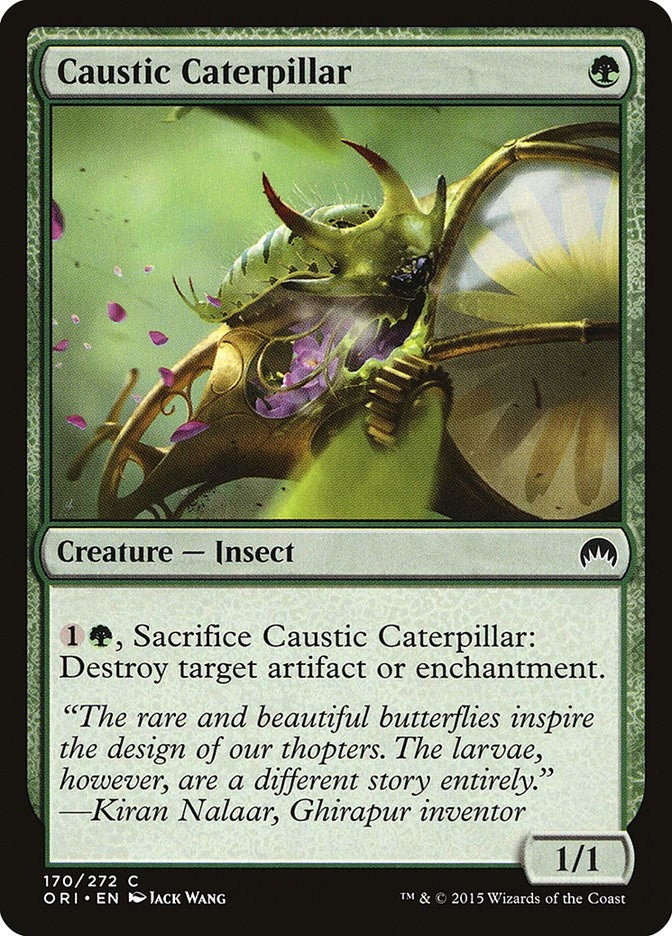 Image for Caustic Caterpillar (170) - Magic: The Gathering