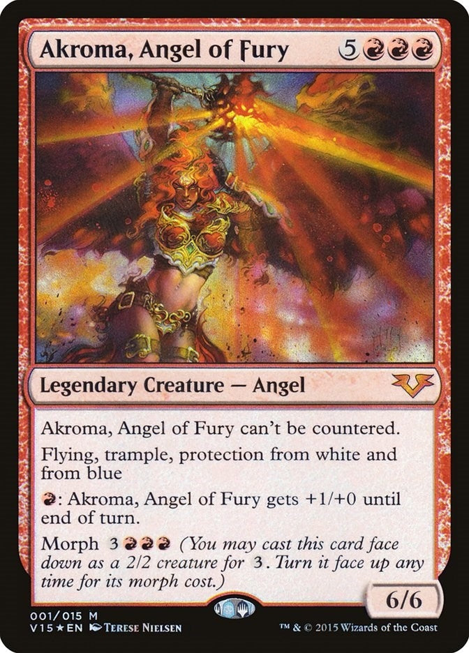Image for Akroma, Angel of Fury (1) (V15) - Magic: The Gathering