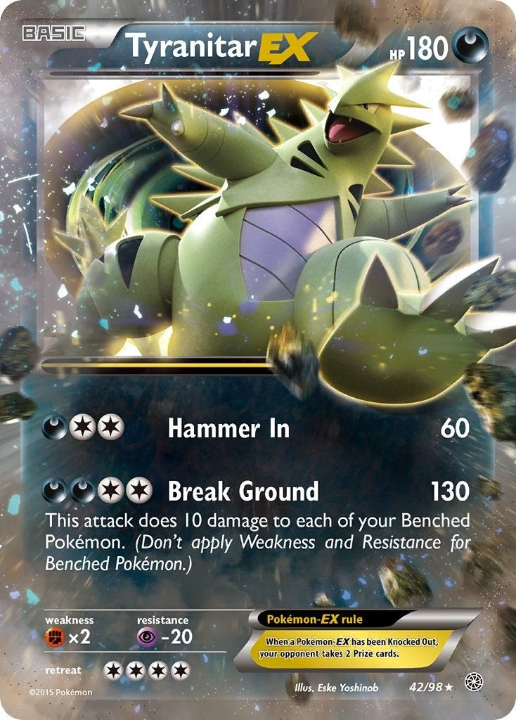 Image for Tyranitar EX (42/98) (AOR) - Pokemon