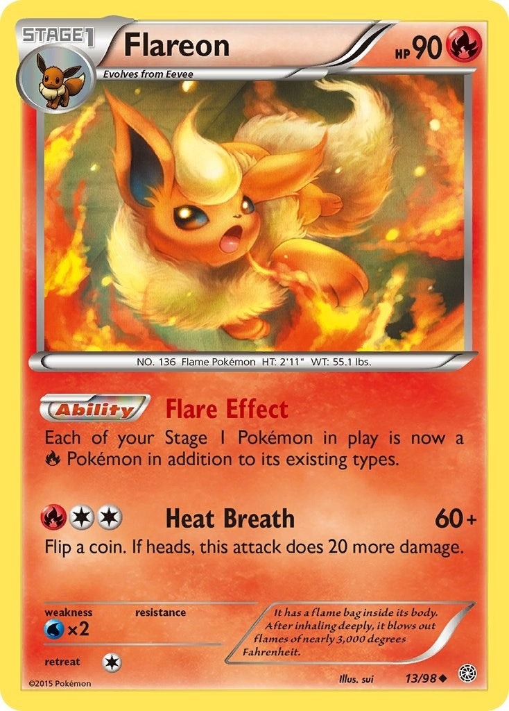 Image for Flareon (13/98) (AOR) - Pokemon