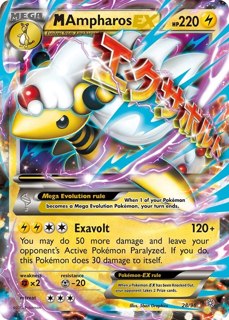 Image for M Ampharos EX (28/98) (AOR) - Pokemon