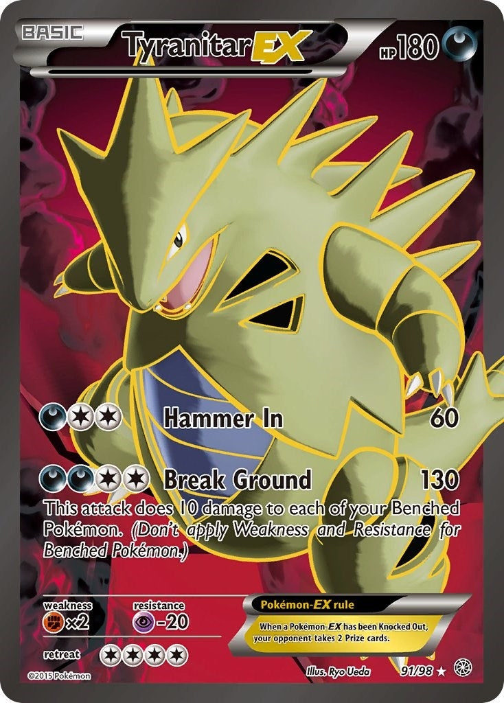 Image for Tyranitar EX (91 Full Art) (91/98) (AOR) - Pokemon