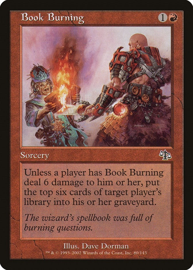 Image for Book Burning (80) - Magic: The Gathering