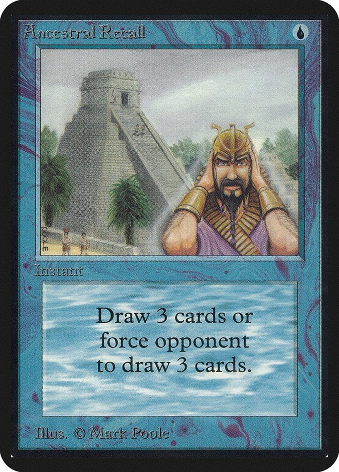 Image for Ancestral Recall (LEA) - Magic: The Gathering