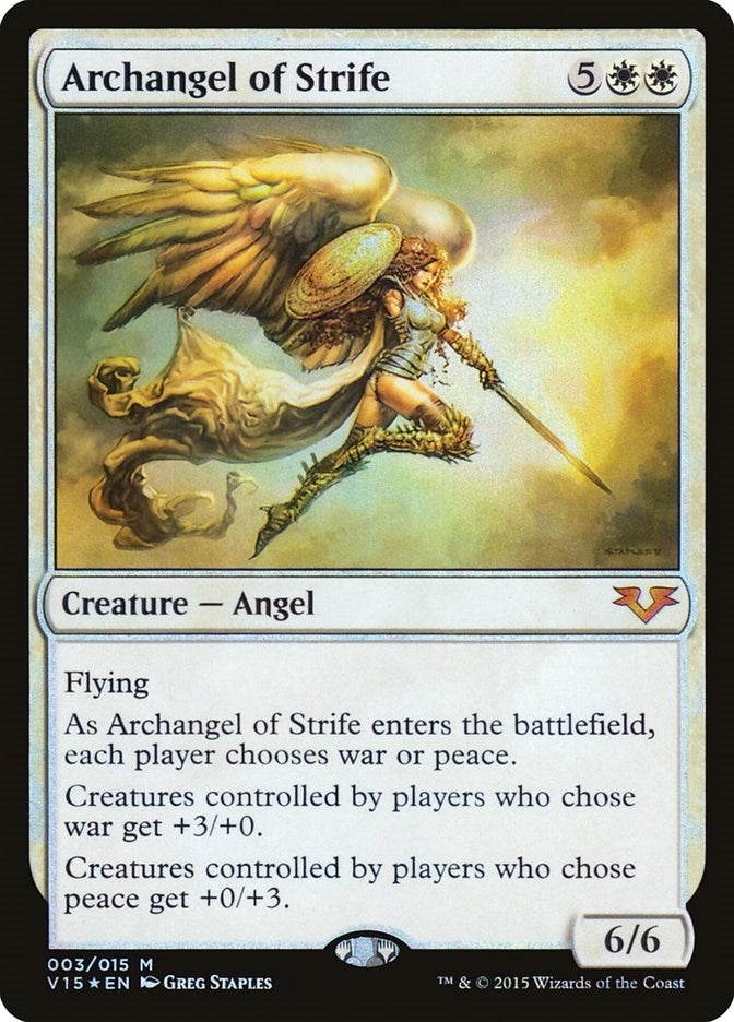 Image for Archangel of Strife (3) (V15) - Magic: The Gathering