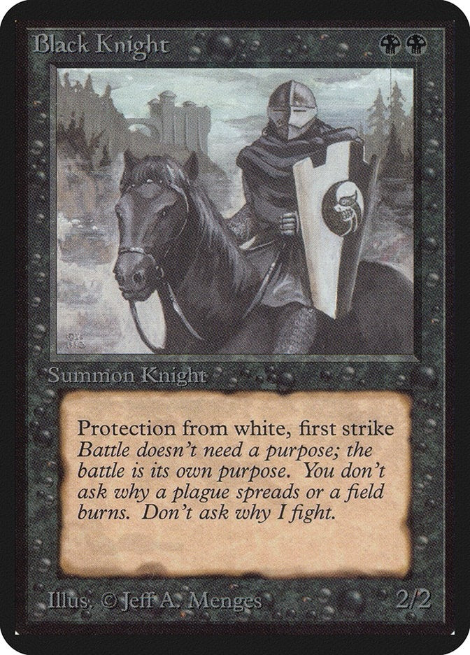 Image for Black Knight - Magic: The Gathering
