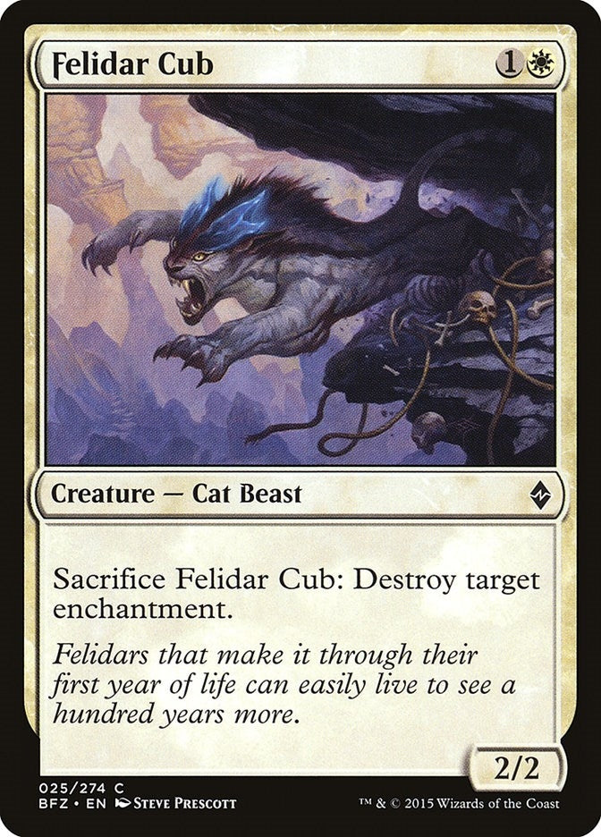 Image for Felidar Cub (25) (BFZ) - Magic: The Gathering