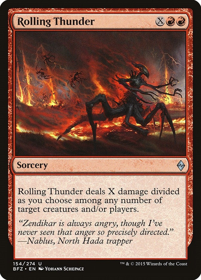 Image for Rolling Thunder (154) (BFZ) - Magic: The Gathering