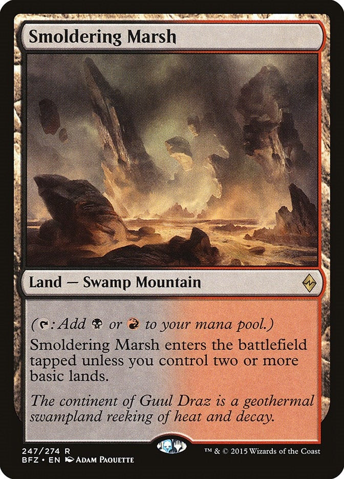 Image for Smoldering Marsh (247) (BFZ) - Magic: The Gathering