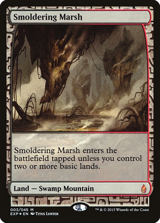 Image for Smoldering Marsh (3) - Magic: The Gathering