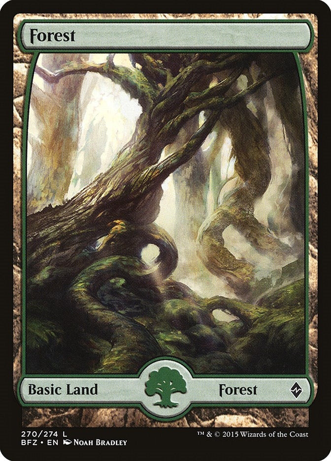 Image for Forest (270) - Full Art (270) (BFZ) - Magic: The Gathering