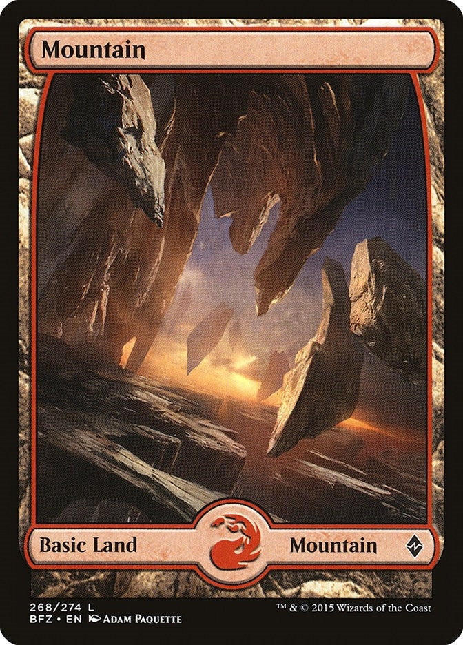 Image for Mountain (268) - Full Art (268) (BFZ) - Magic: The Gathering
