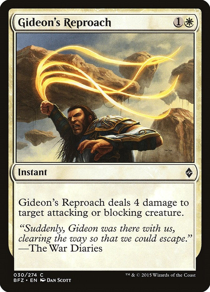 Image for Gideon's Reproach (30) (BFZ) - Magic: The Gathering