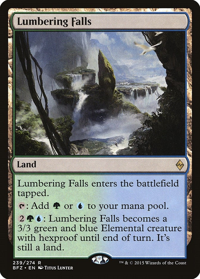Image for Lumbering Falls (239) (BFZ) - Magic: The Gathering