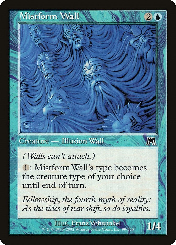 Image for Mistform Wall (99) - Magic: The Gathering