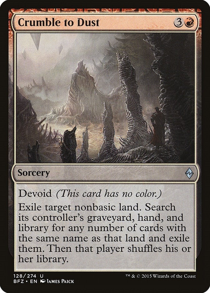 Image for Crumble to Dust (128) (BFZ) - Magic: The Gathering