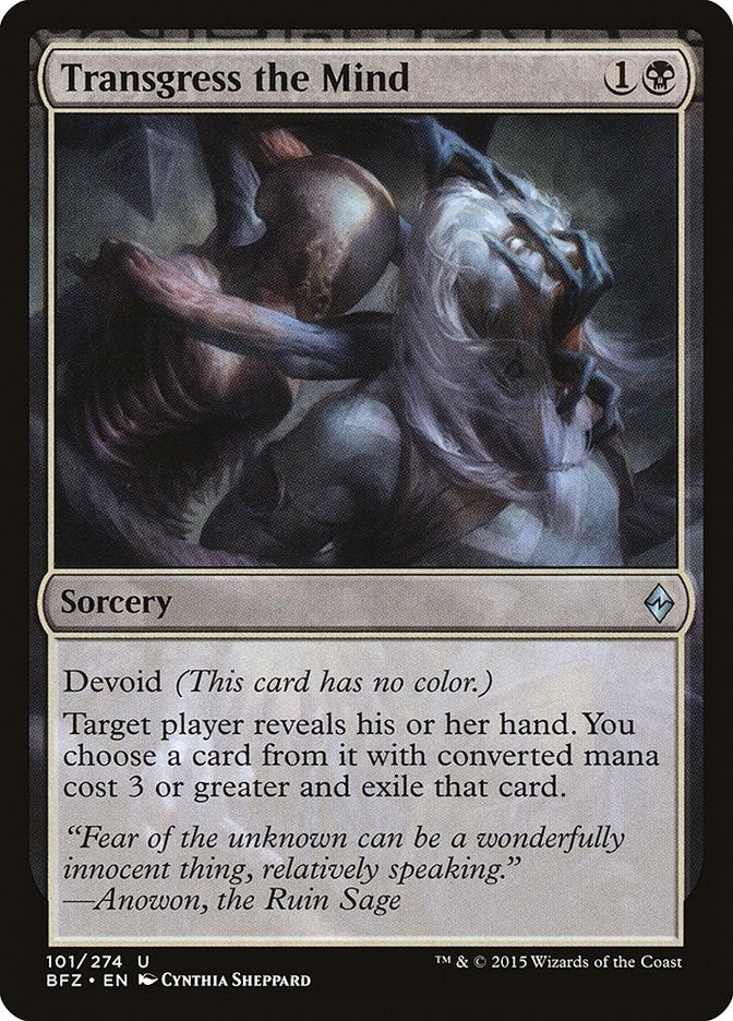 Image for Transgress the Mind (101) - Magic: The Gathering