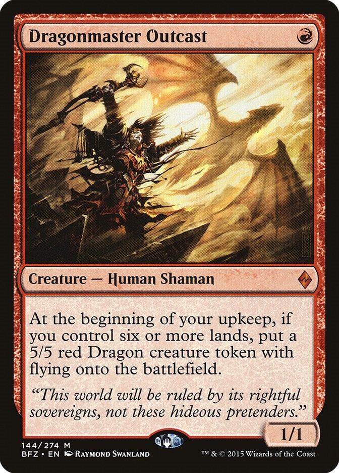 Image for Dragonmaster Outcast (144) (BFZ) - Magic: The Gathering